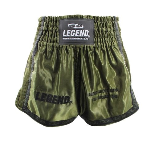 Legend Sports Kickboks Broekje Army Green Kids/Volwassenen