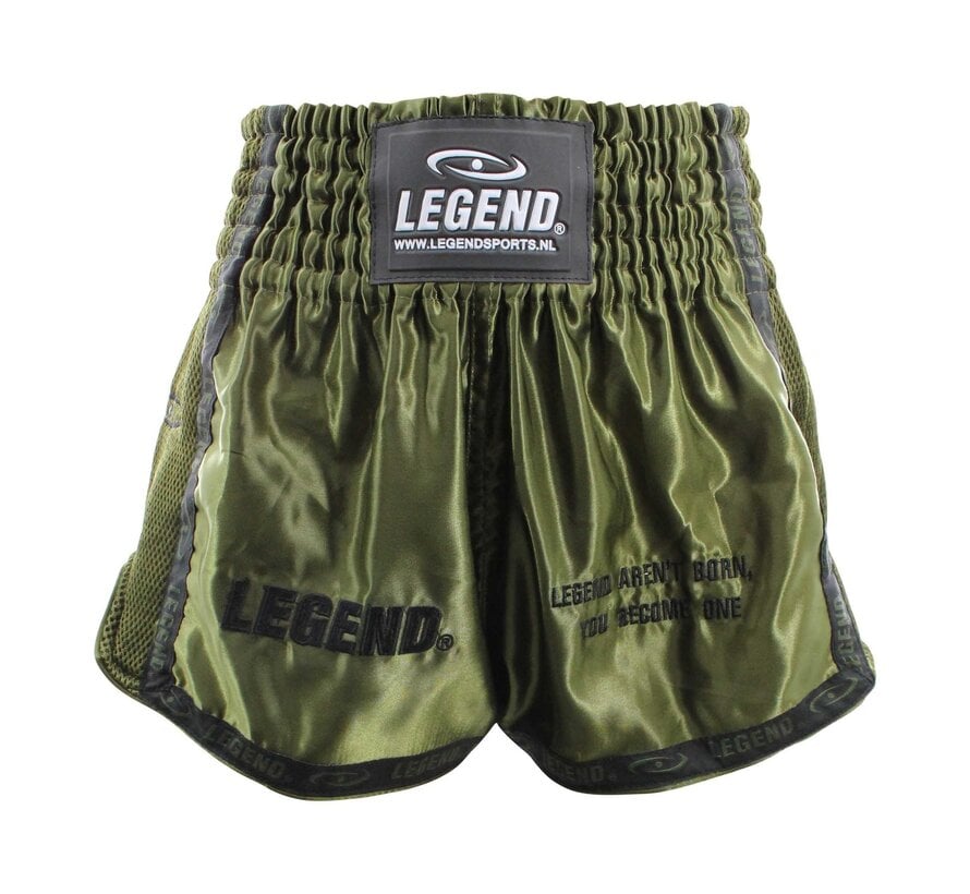 Legend Sports Kickboks Broekje Army Green Kids/Volwassenen