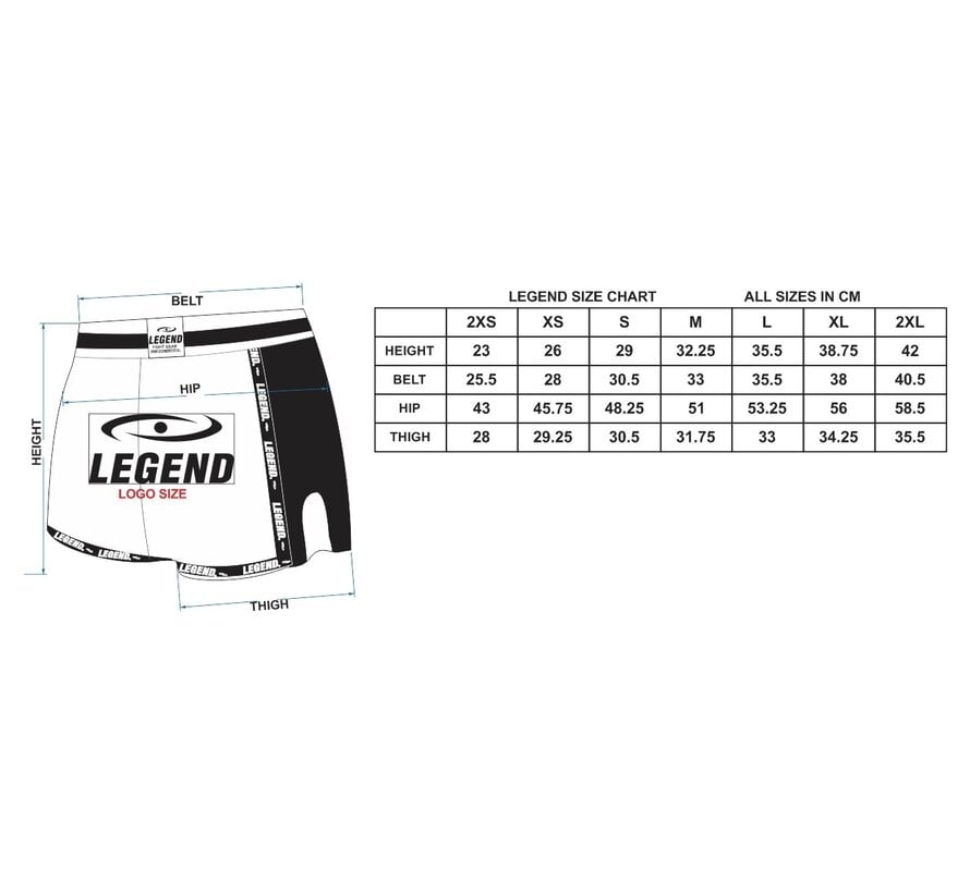 Legend Sports Kickboks Broekje Army Green Kids/Volwassenen