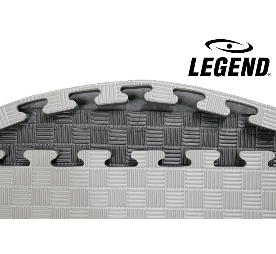 Legend Sports Legend Puzzelmat sport 3CM Zwart/Grijs