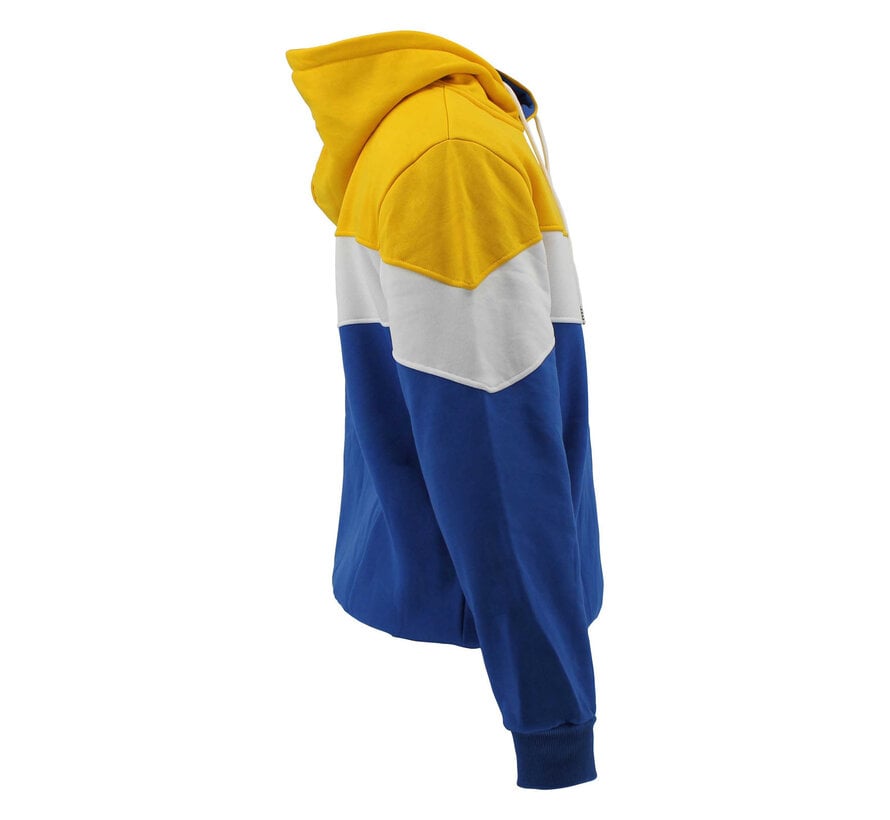 Hoodie Legend Tricolore Dames/Heren - Geel Fleece voor Casual en Sportief Gebruik