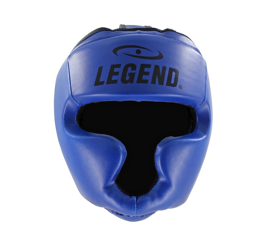 Legend Sports Hoofdbeschermer - Blauw Skintex voor Volledige Bescherming