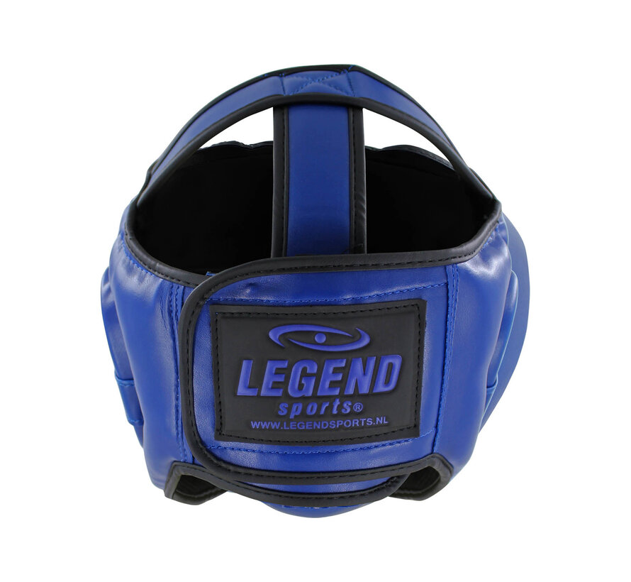 Legend Sports Hoofdbeschermer - Blauw Skintex voor Volledige Bescherming