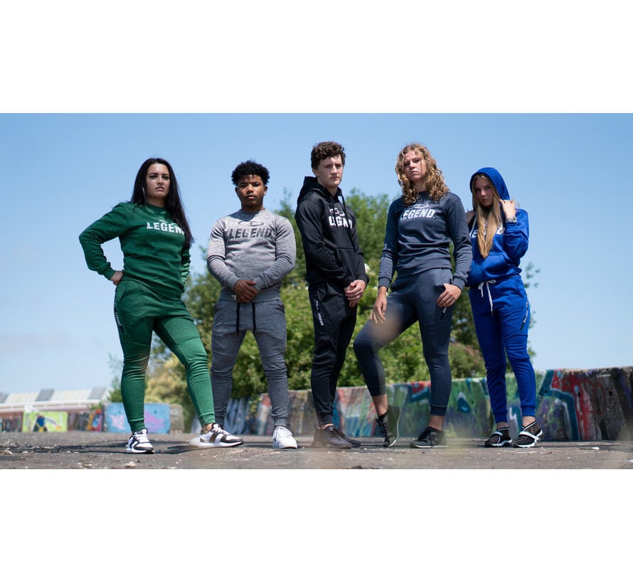 Trendy Legend Hoodie voor Dames en Heren - Grijs