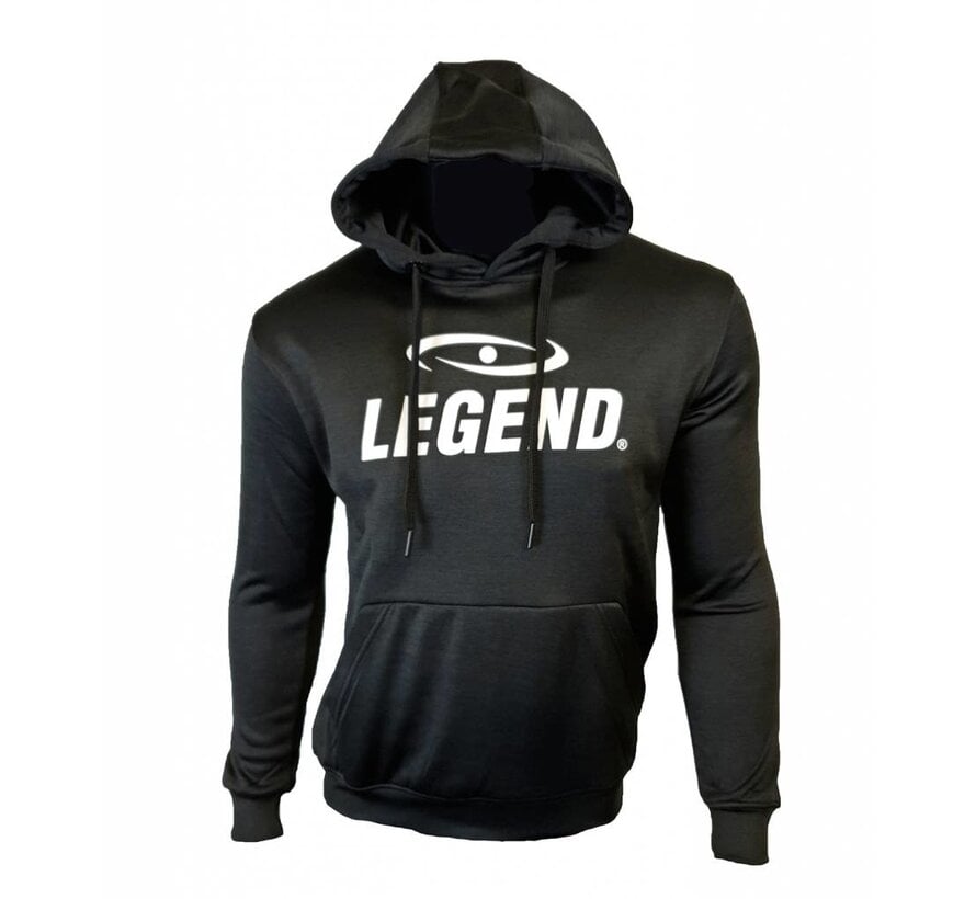 Trendy Legend Hoodie voor Dames en Heren - Zwart