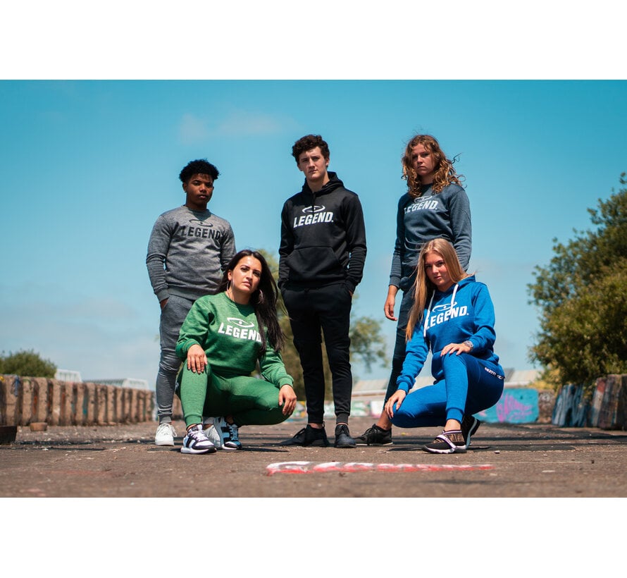 Trendy Legend Hoodie voor Dames en Heren - Zwart