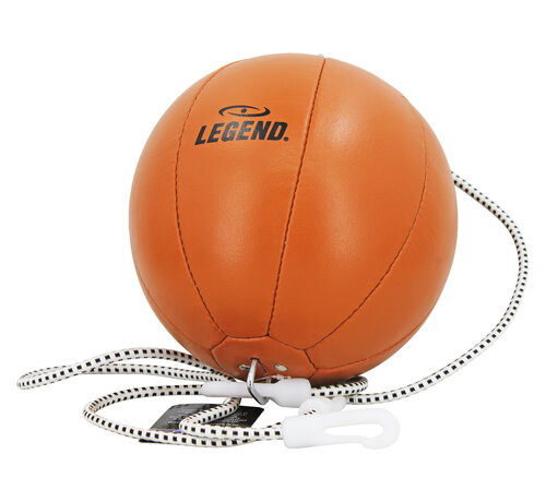 Legend Sports Dubbele Eindbal van Leder - Retro Stijl