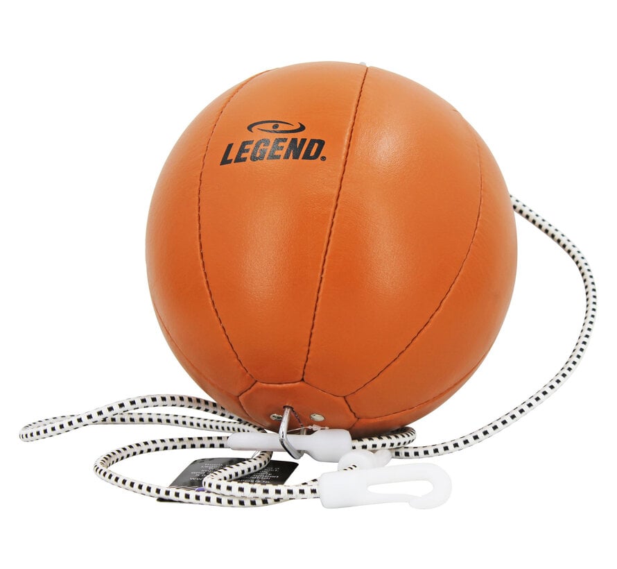 Legend Sports Dubbele Eindbal van Leder - Retro Stijl