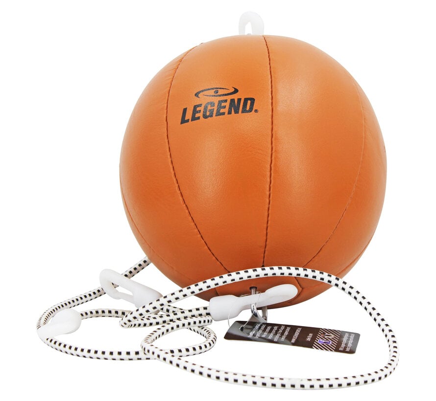 Legend Sports Dubbele Eindbal van Leder - Retro Stijl