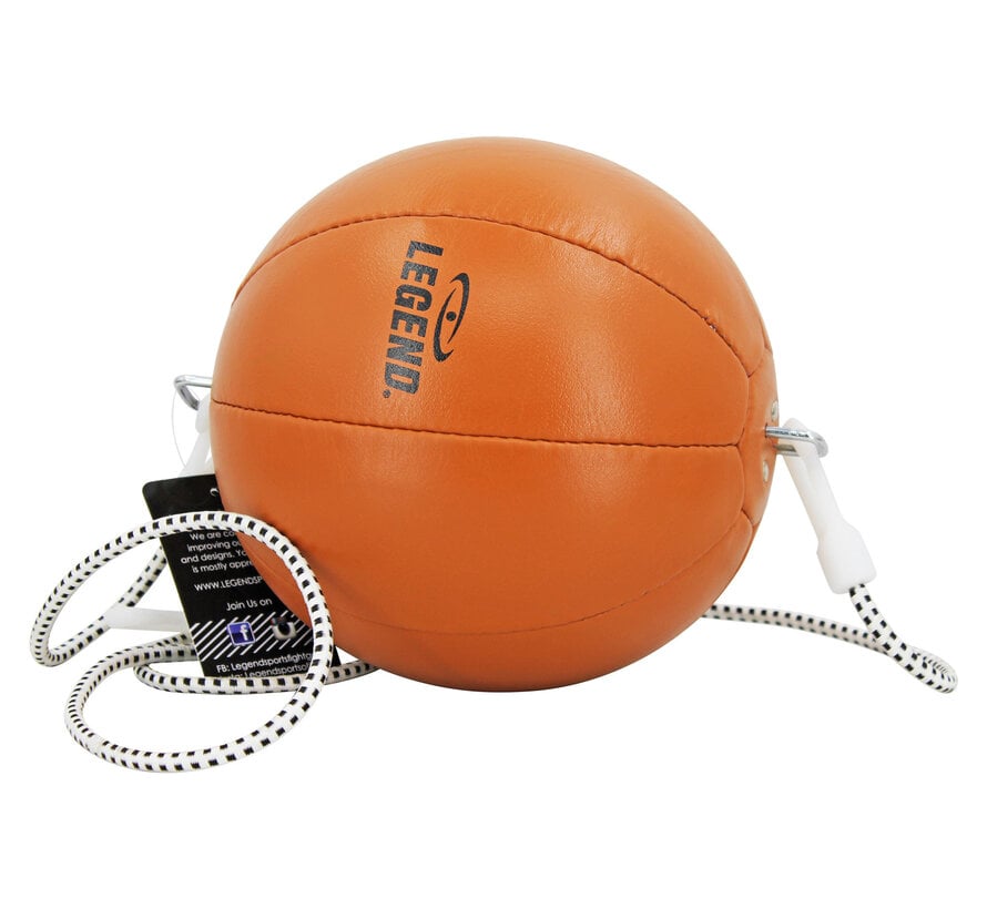 Legend Sports Dubbele Eindbal van Leder - Retro Stijl