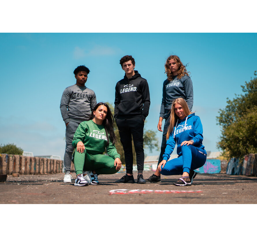 Trendy Legend Sports Hoodie voor Dames en Heren - Groen