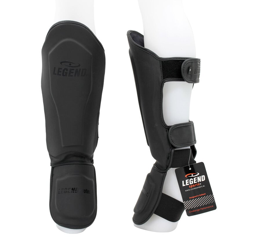 Legend Best Mat Zwart Scheenbeschermers - Optimale Bescherming en Comfort