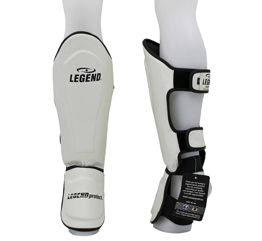 Legend Best Scheenbeschermers voor Kickboksen - Wit