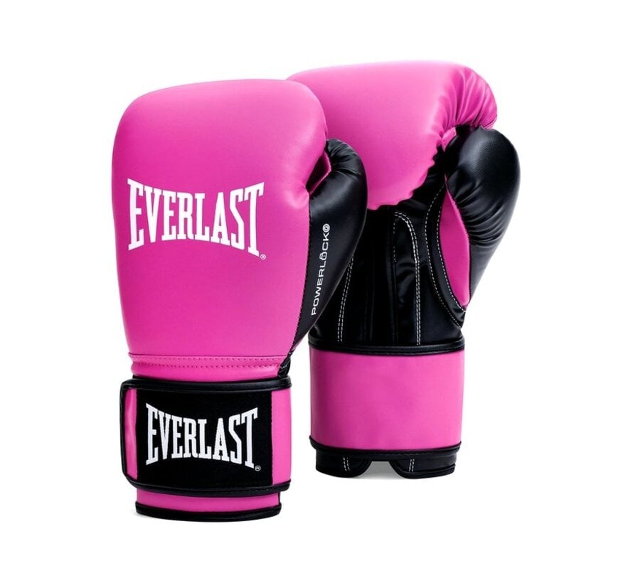 Everlast Powerlock OG training gloves Hook & Loop, pink/black, 10-oz