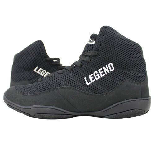 Legend Professionele Boksschoenen voor Krav Maga, Fitness en Worstelen - Zwart Mesh