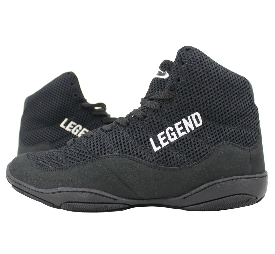 Professionele Boksschoenen voor Krav Maga, Fitness en Worstelen - Zwart Mesh