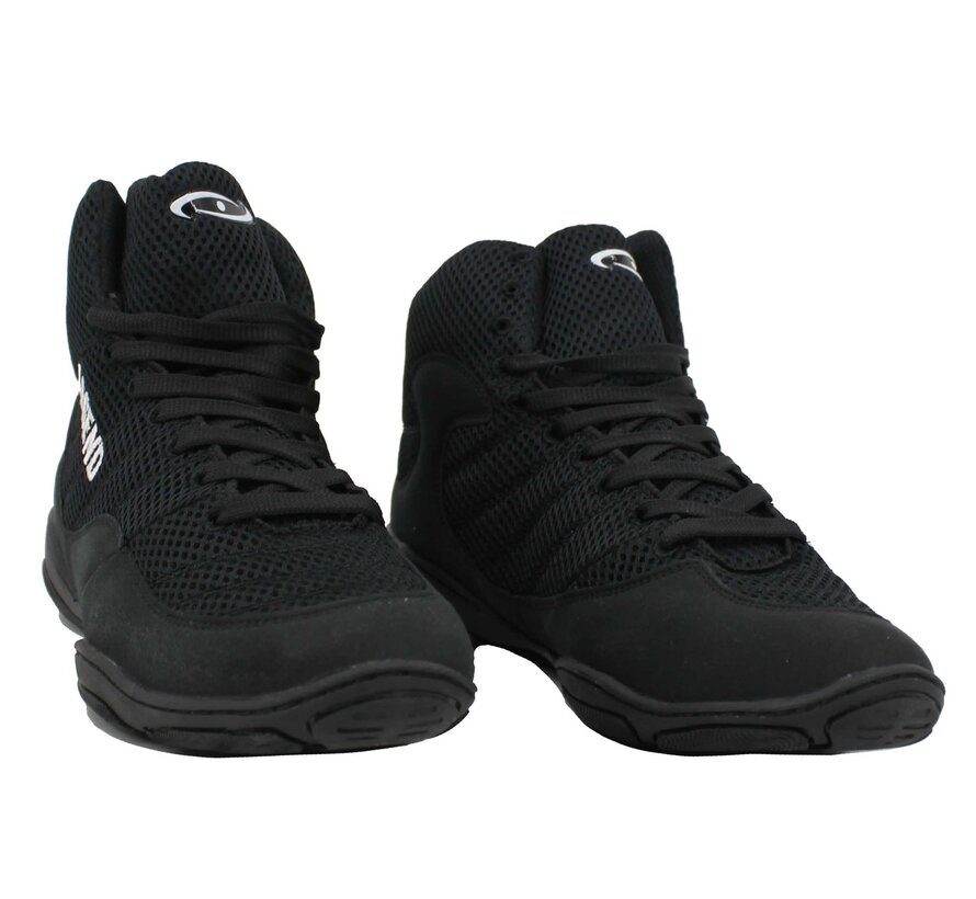 Professionele Boksschoenen voor Krav Maga, Fitness en Worstelen - Zwart Mesh
