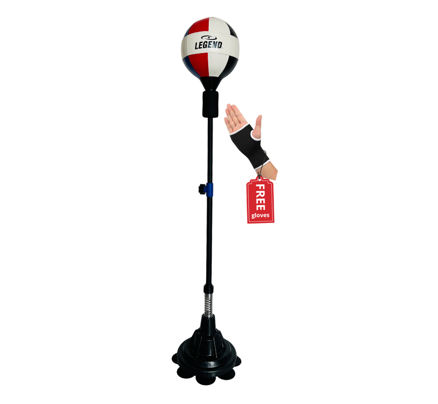 Legend Boksbal met Zuignappen voor Kids en Volwassenen - Verstelbaar van 105cm tot 180cm