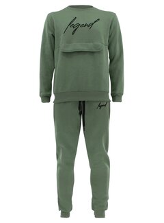 Legend Legend Sports Joggingpak sweater Heren/Dames signature Milano Olive