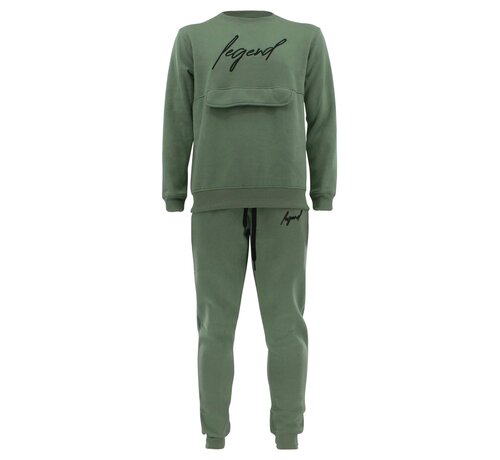 Legend Legend Sports Joggingpak sweater Heren/Dames signature Milano Olive