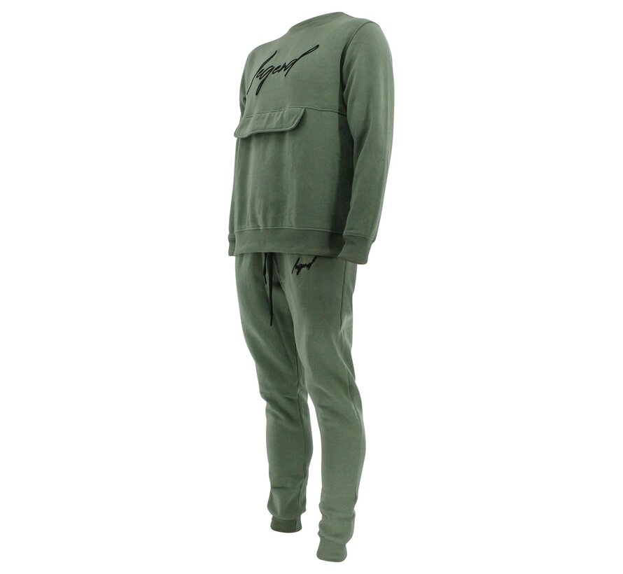 Legend Sports Joggingpak sweater Heren/Dames signature Milano Olive