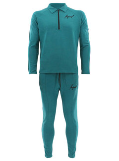 Legend Legend Sports Suit LA Luxe Lounge petrol heren/dames katoen