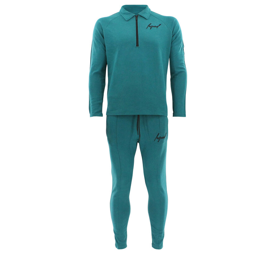 Legend Sports Suit LA Luxe Lounge petrol heren/dames katoen