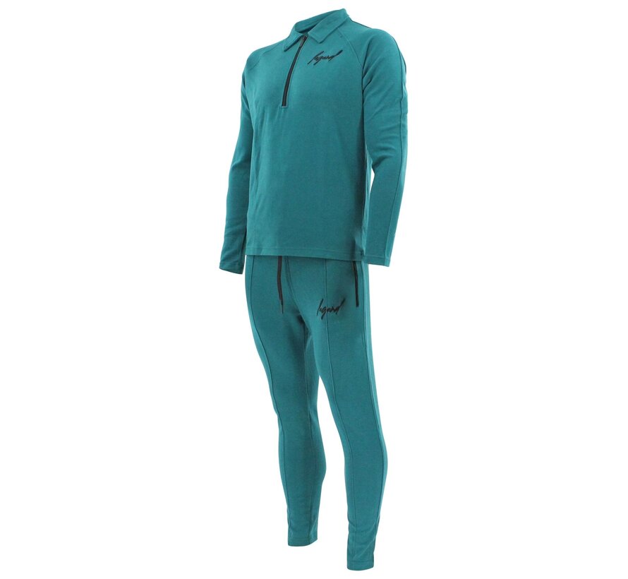 Legend Sports Suit LA Luxe Lounge petrol heren/dames katoen
