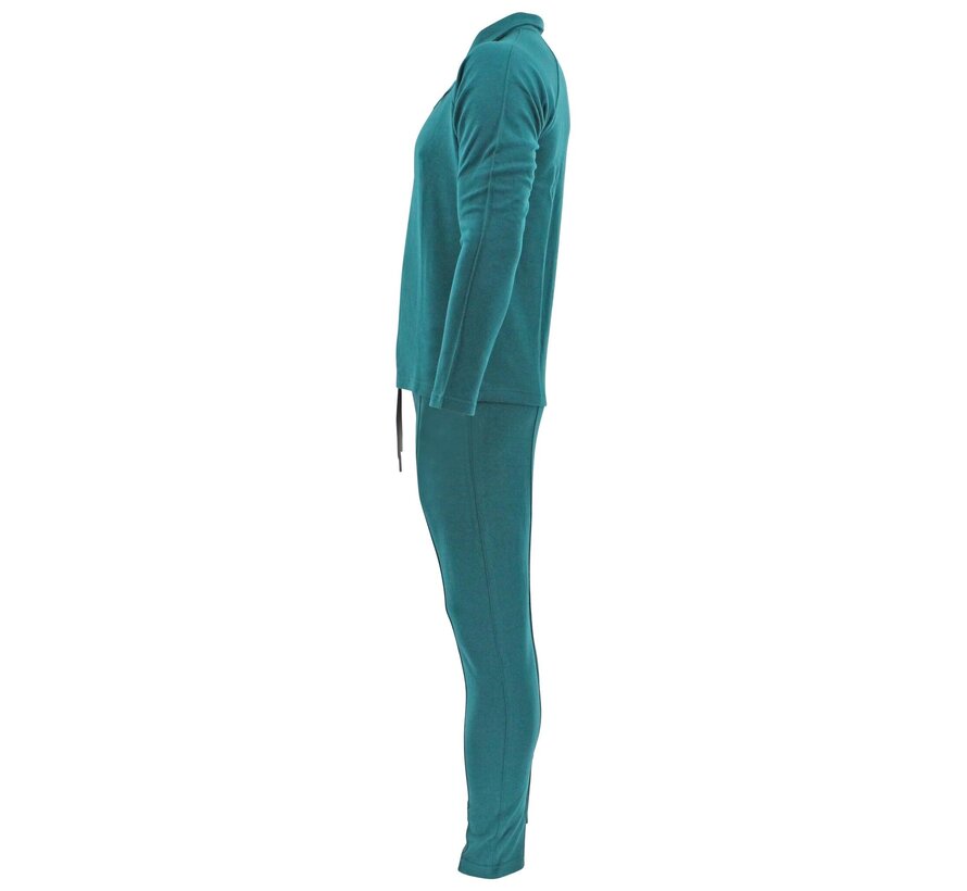 Legend Sports Suit LA Luxe Lounge petrol heren/dames katoen