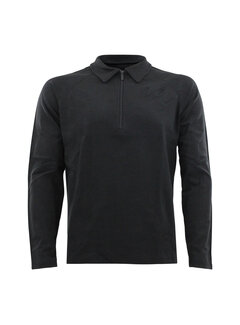 Legend Legend Sports Sweater LA Luxe Lounge half zip zwart heren/dames katoen