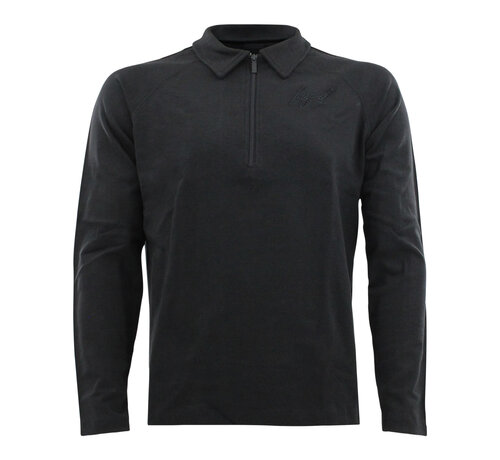 Legend Legend Sports Sweater LA Luxe Lounge half zip zwart heren/dames katoen