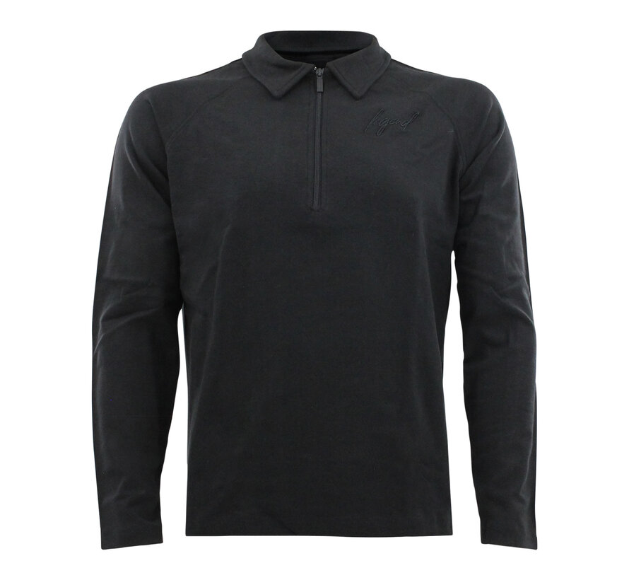 Legend Sports Sweater LA Luxe Lounge half zip zwart heren/dames katoen