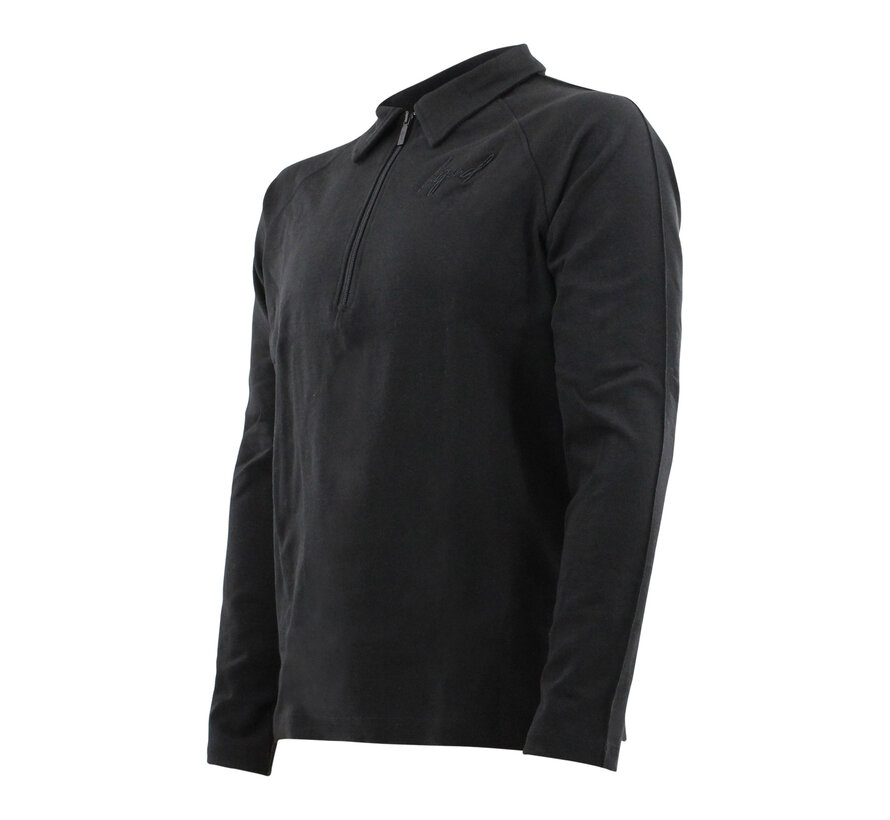 Legend Sports Sweater LA Luxe Lounge half zip zwart heren/dames katoen