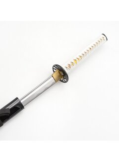 FUJIMAE Gehamerde Stalen Katana - Zwart-Wit