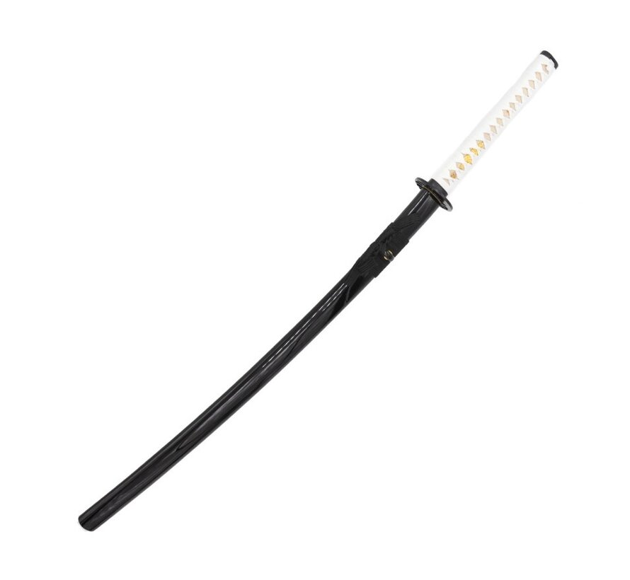 Gehamerde Stalen Katana - Zwart-Wit