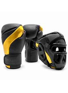 FUJIMAE Sparring Primeskin – Voordeelset bokshandschoenen + hoofdbeschermer