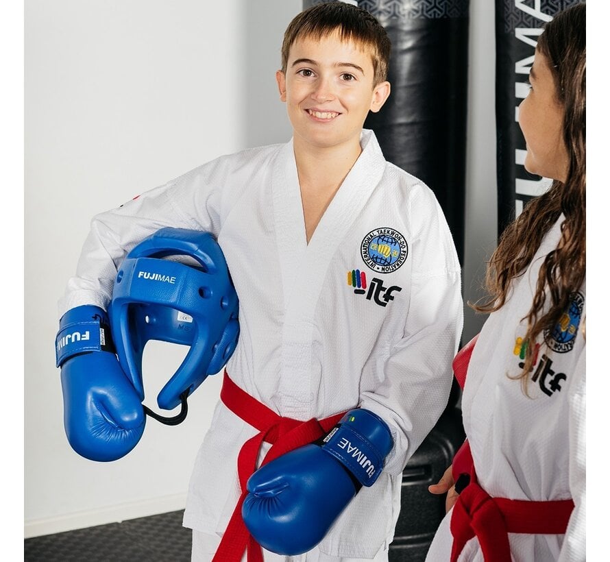 Itf Approved Taekwondo – Voordeelset handbeschermers + hoofdbeschermer + voetbeschermers