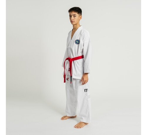 FUJIMAE Lichtgewicht ITF Taekwon-Do pak - Wit, 200 Cm OP=OP