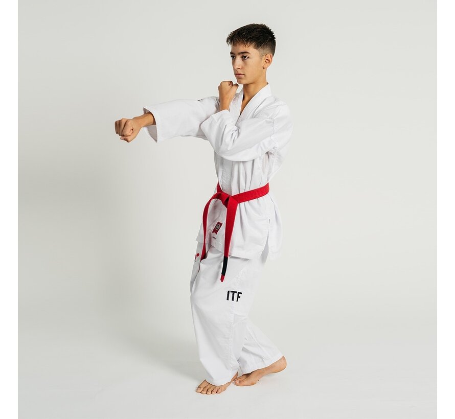 Lichtgewicht ITF Taekwon-Do pak - Wit, 200 Cm OP=OP