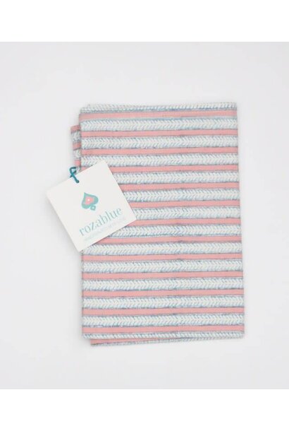 Tea towel Funky Stripes roza & blue