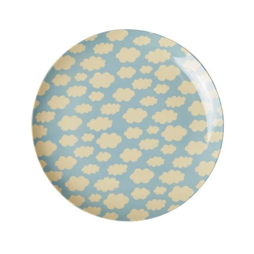 Rice Melamine lunch bord Cloud blauw