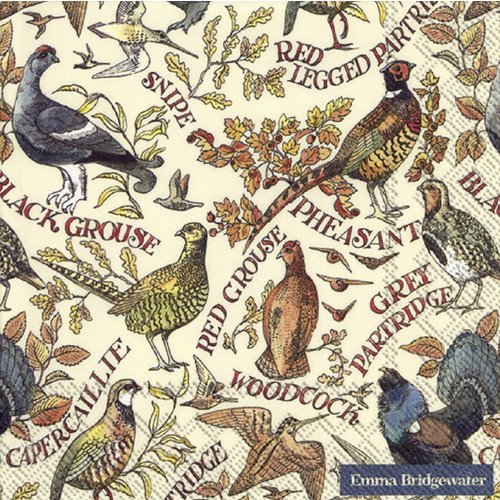 Lunch Servet Game birds Lunch Servet Game birds