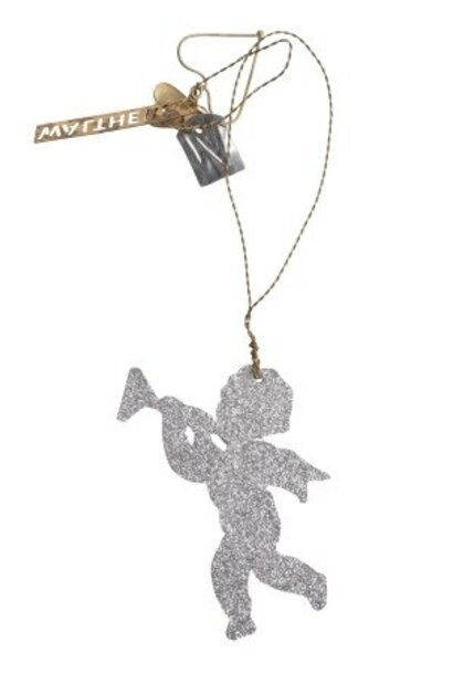 Angel silver glitter