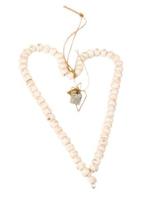 Walther & Co Bead heart 20cm white