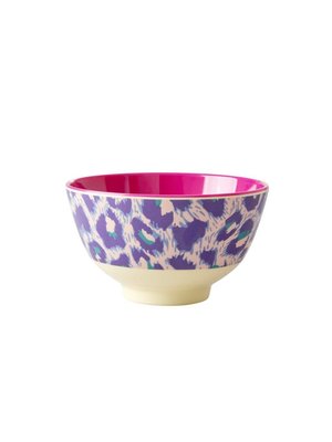 Rice Melamine kom small Leopard