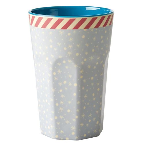 Rice Melamine Tall Tasse Snowflake