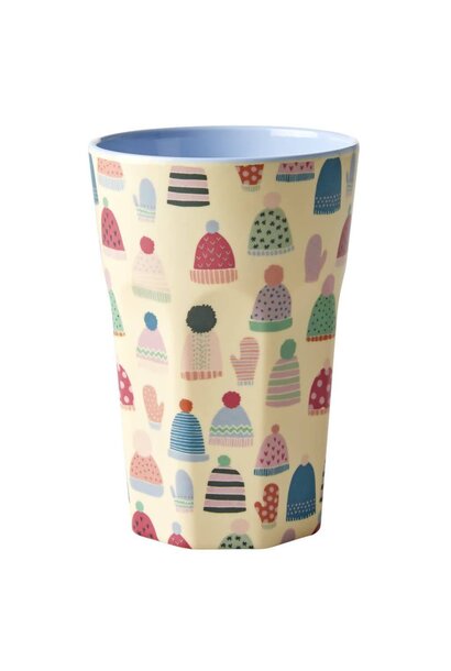 Melamine Tall beker Mittens and Beanies