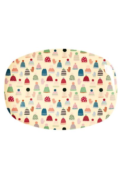 Melamine ovaal bord Mittens and Beanies
