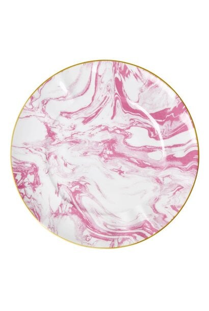 Dinerbord Marble Bubblegum Roze