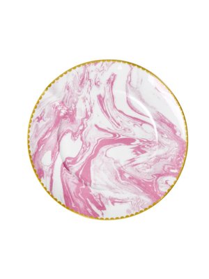 Rice Lunchbord Marble Bubblegum Roze